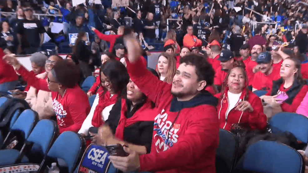 Thousands rally at MVP Arena, urging lawmakers to fix New York’s Tier 6 pensions